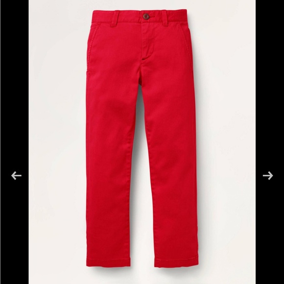 NWT Boden Red Cotton Pants. Size 15 years - Picture 2 of 9